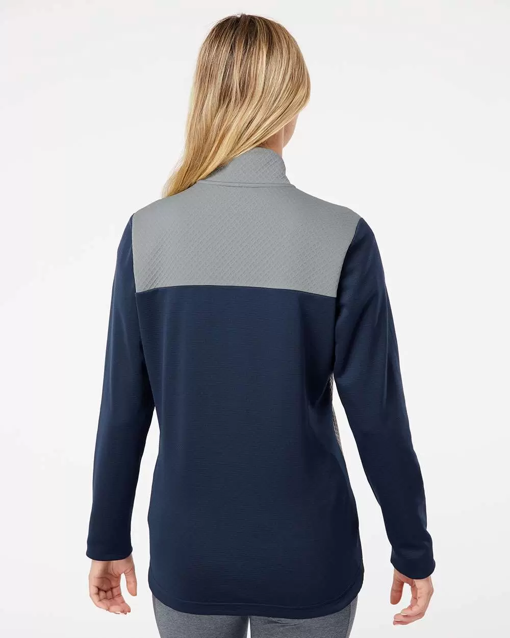 Adidas Golf Clothing A529 Women's Textured Mixed Media Full-Zip Jacket SKU: A529