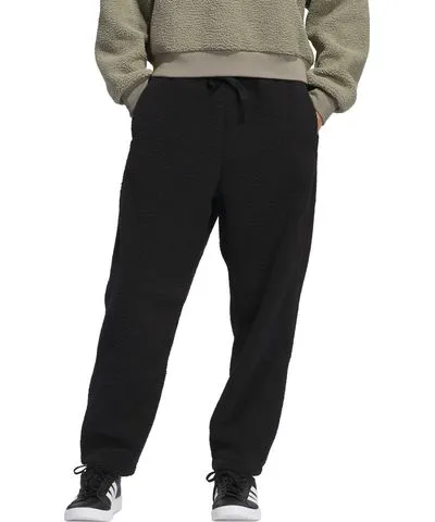 adidas Women's Coze Sherpa Barrel-Leg Pants