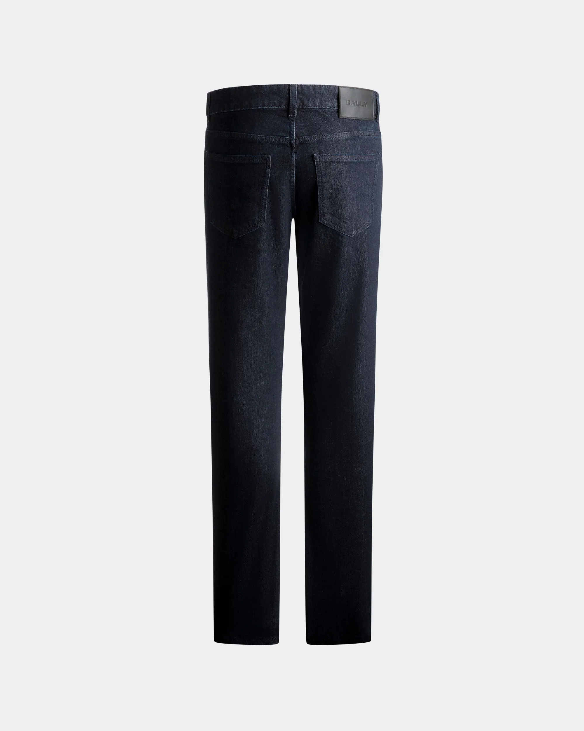 Adrien Brody Travel Collection Denim Pants In Navy Blue Mix Cotton 