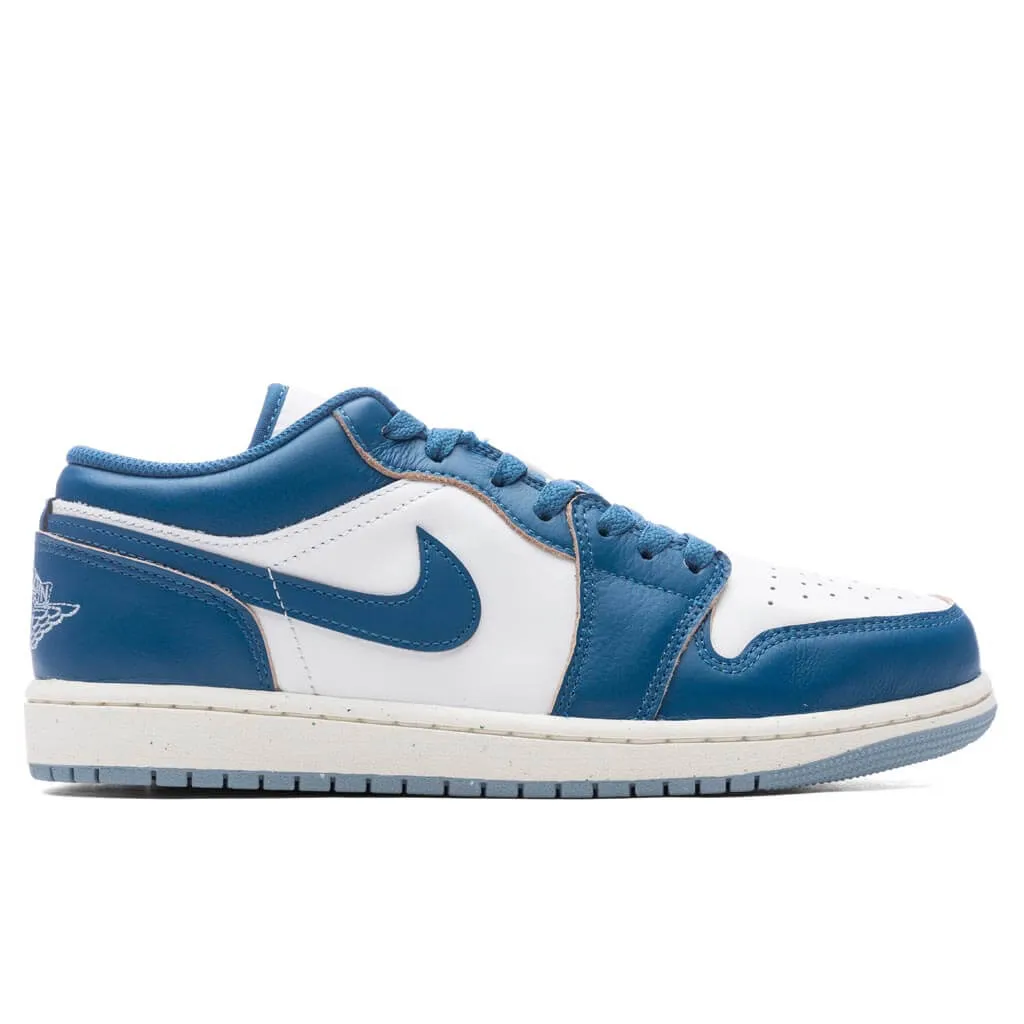 Air Jordan 1 Low SE - White/Industrial Blue/Blue Grey