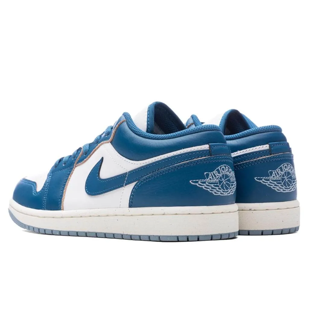 Air Jordan 1 Low SE - White/Industrial Blue/Blue Grey