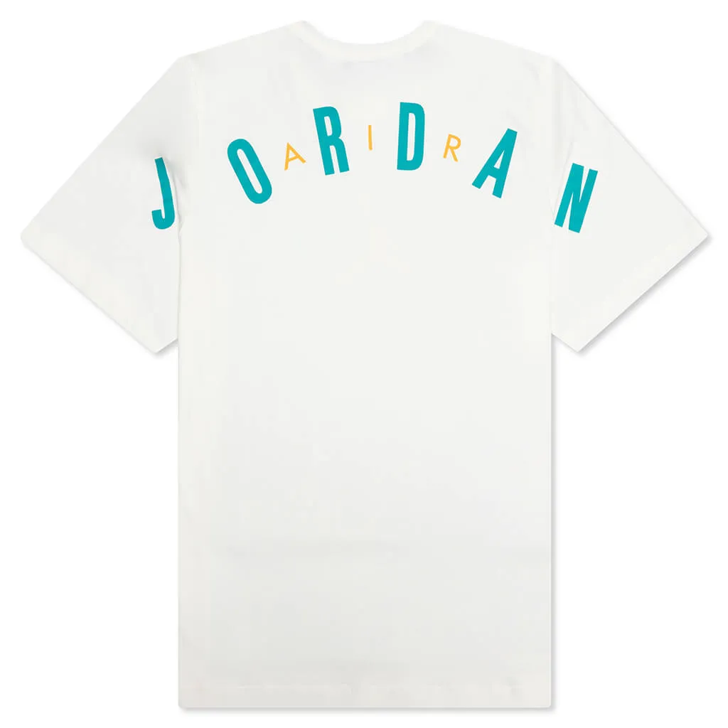 Air Jordan S/S Tee - Sail/New Emerald/Taxi