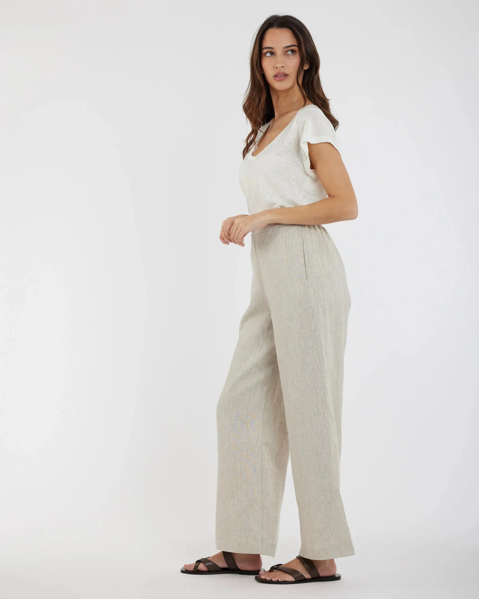 Amelius - Mabel Linen Pant Natural