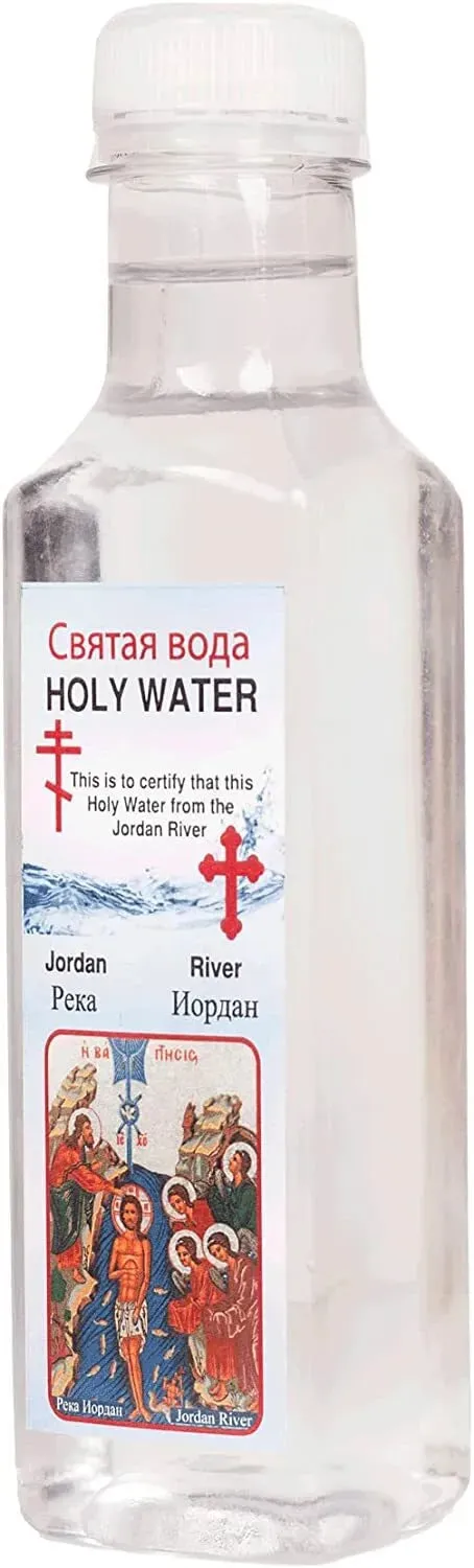 Authentic Blessed Holy Water from Jordan River in Plastic Bottle 4.2fl.oz/250ml