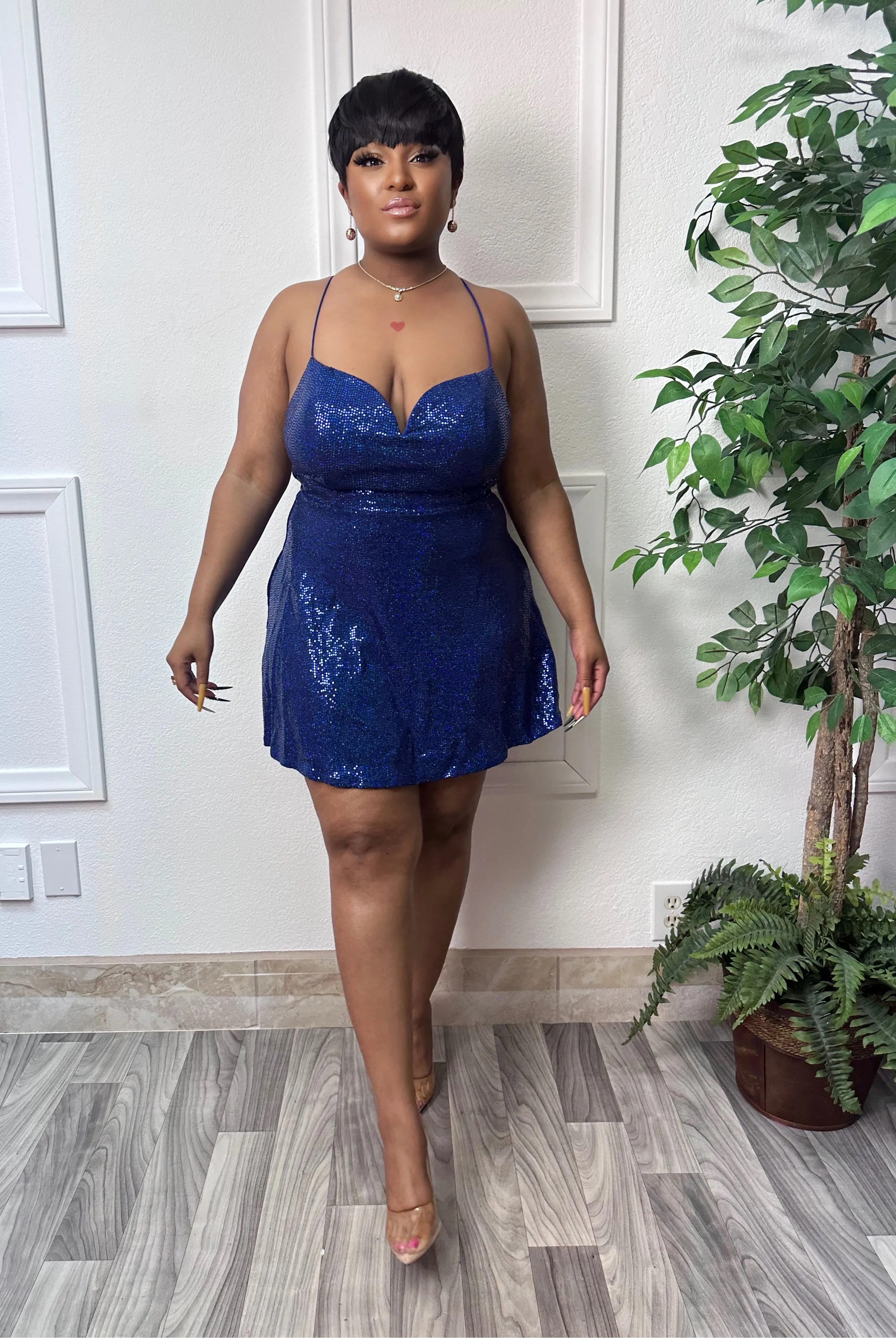 Blue shasa Dress