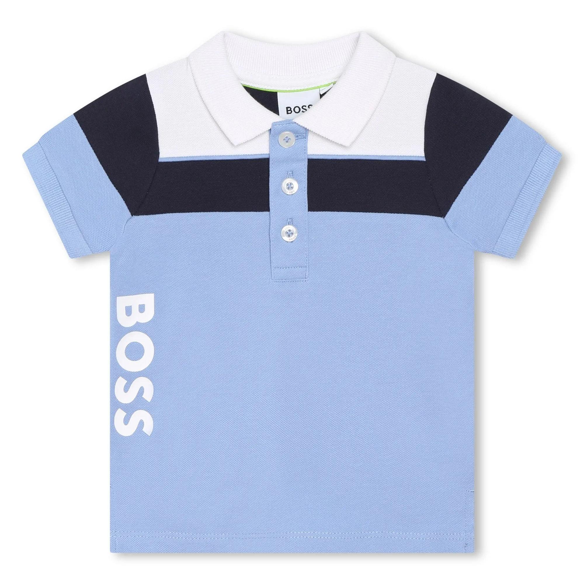 BLUE SIDE LOGO POLO T- SHIRT