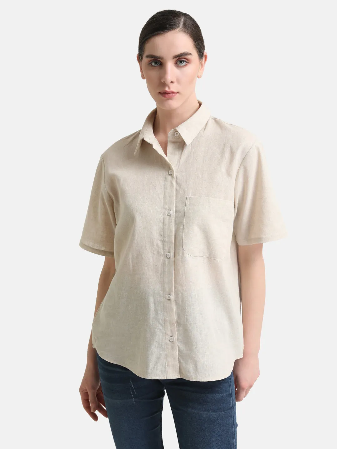 Boxy Fit Short Sleeves Shirt