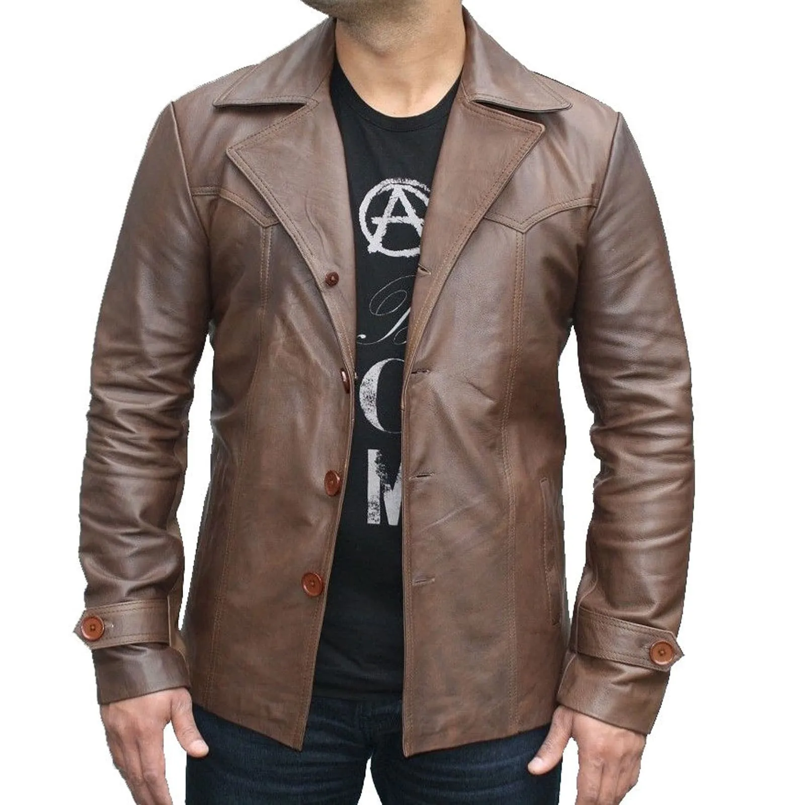 Buy 70's Vintage Men's Leather Jacket - Jackets for Men 0082 | Kilt and Jacks