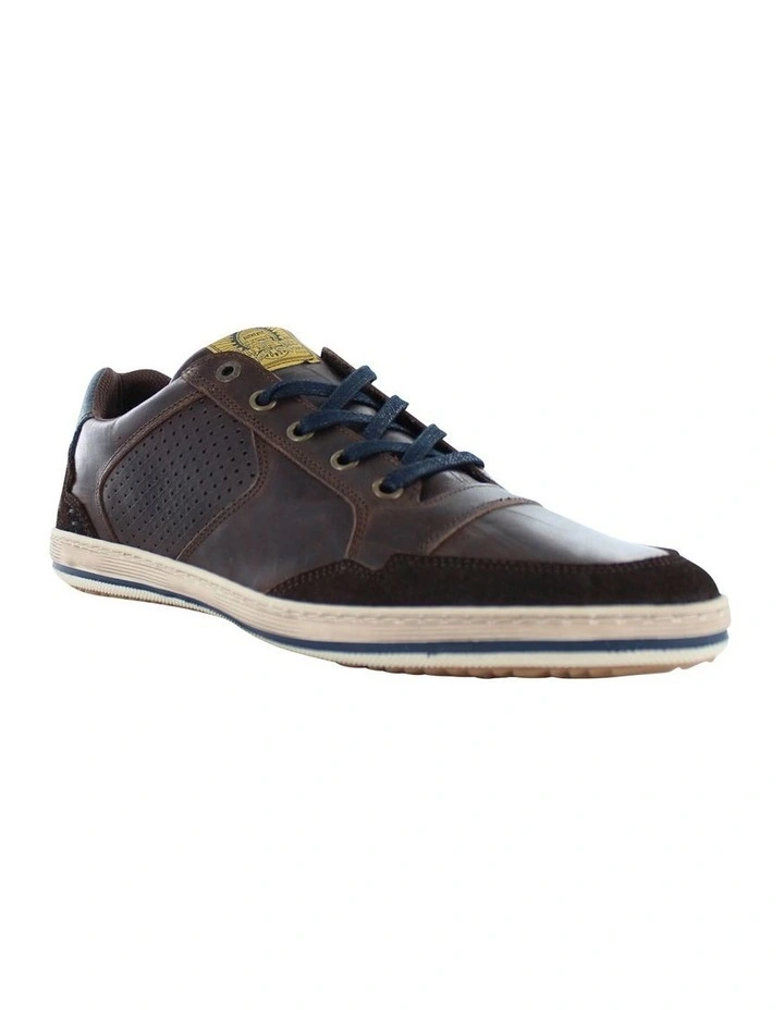 Crest Casual Sneaker in Dark Brown