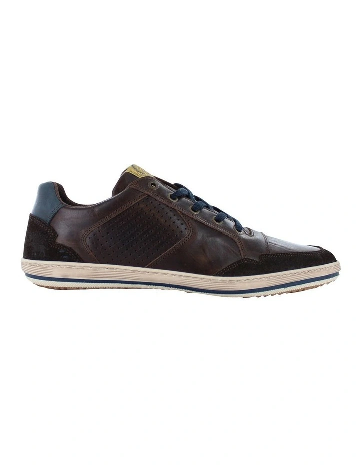 Crest Casual Sneaker in Dark Brown