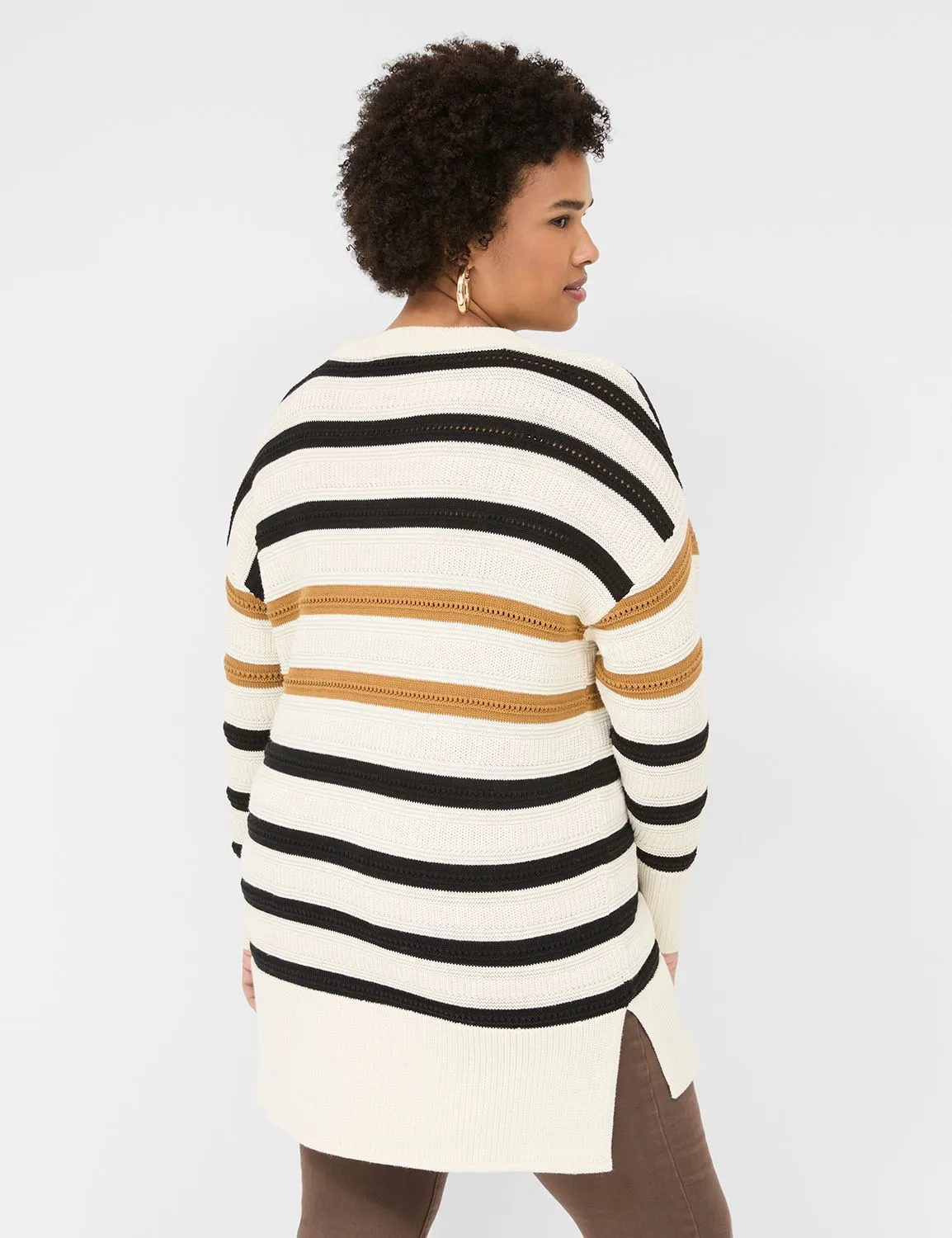 Crew-Neck Striped Sweater