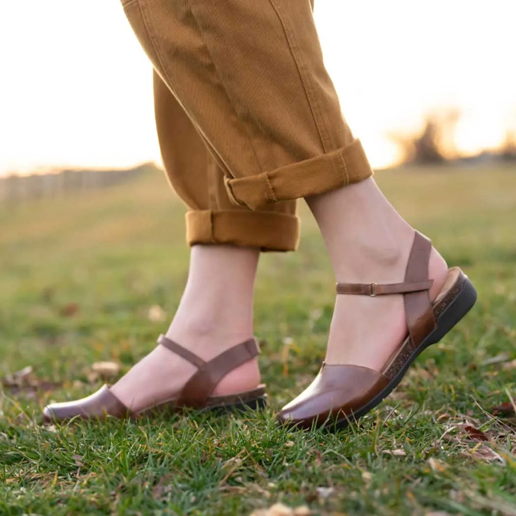 Dansko Rowan Closed Toed Sandal Tan (Women's)