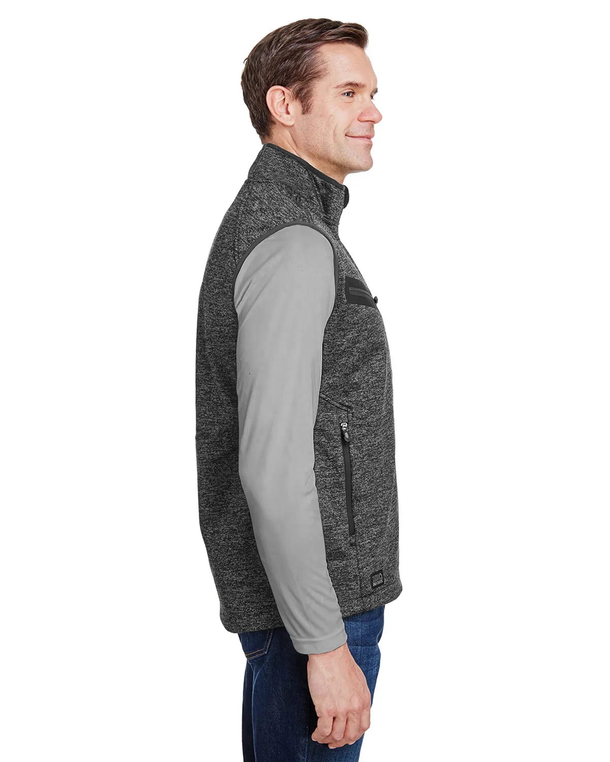 Dri Duck 5317 Compass Bonded Mélange Sweater Fleece Vest