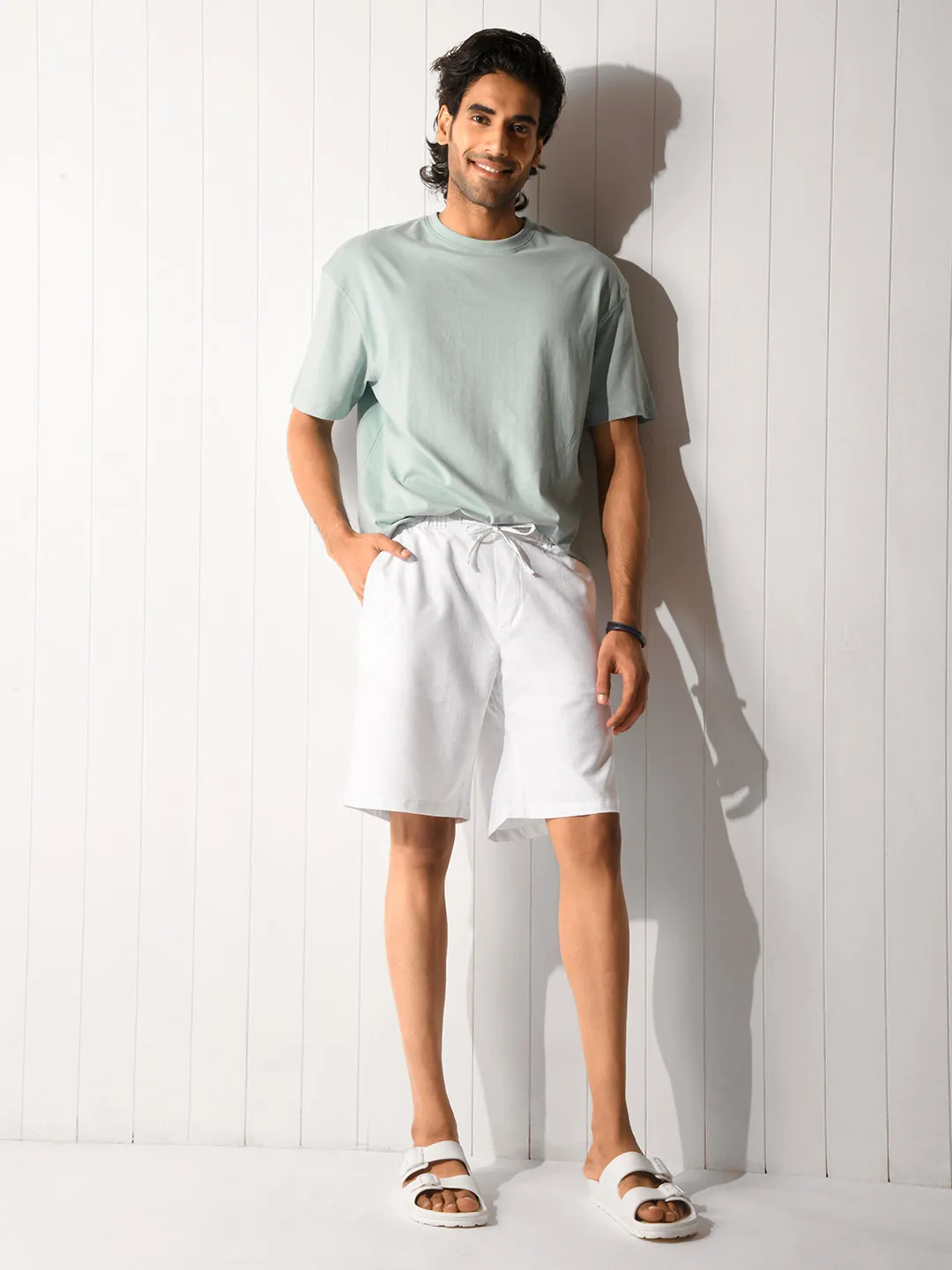 Elasticated Waistband Breezy Shorts - Shuffle