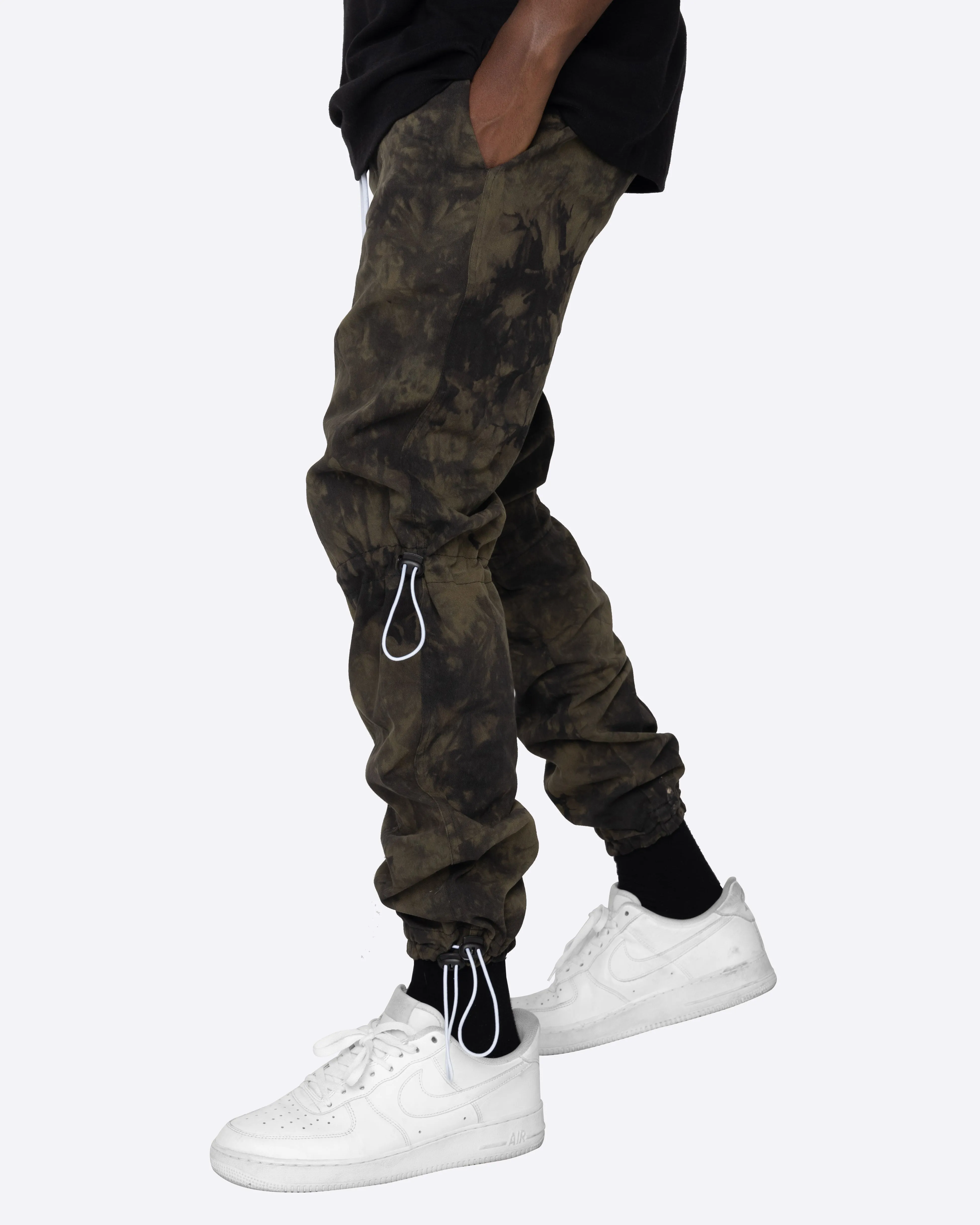 EPTM TIE DYE HYPER TRACK PANTS-OLIVE