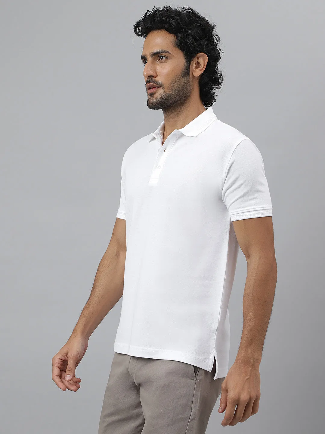 Essential 100% Cotton White Polo - Golfer