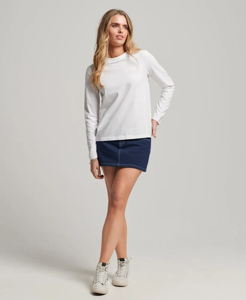 Essential Long Sleeve Top | Rodeo White