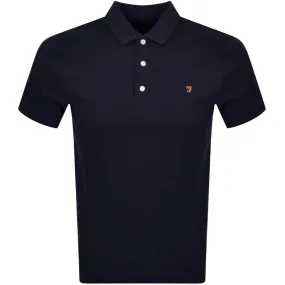 Farah Vintage Blanes Polo T Shirt Navy