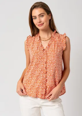 FINAL SALE - Terracotta Floral Top