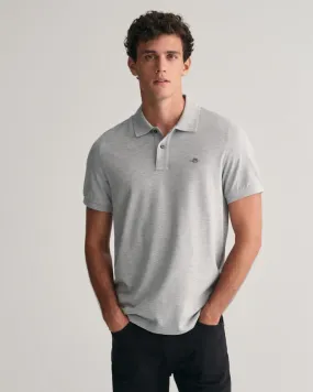 Gant 344150 Reg Shield Ss Pique Polo Grey