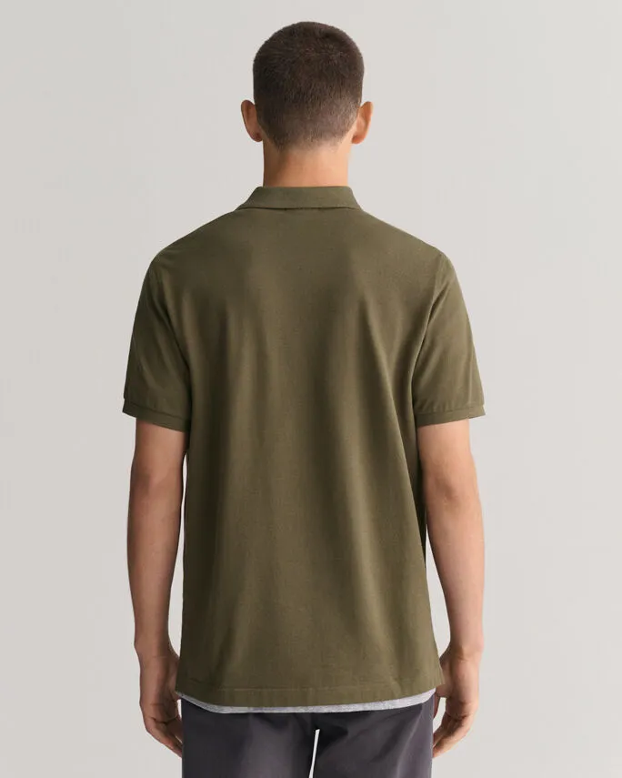 Gant 344152 Reg Shield Ss Pique Polo Green