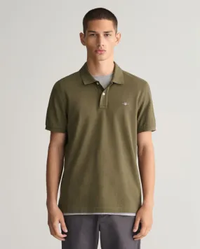 Gant 344152 Reg Shield Ss Pique Polo Green