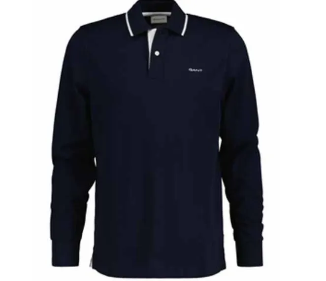 Gant 344511 Pique Ls Polo Navy