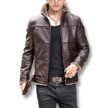 Giacca Pelle Uomo Jaqueta De Couro Masculina Jackets Coast Men's Casual Slim Fit Motorcycle Leather Jackets SM6