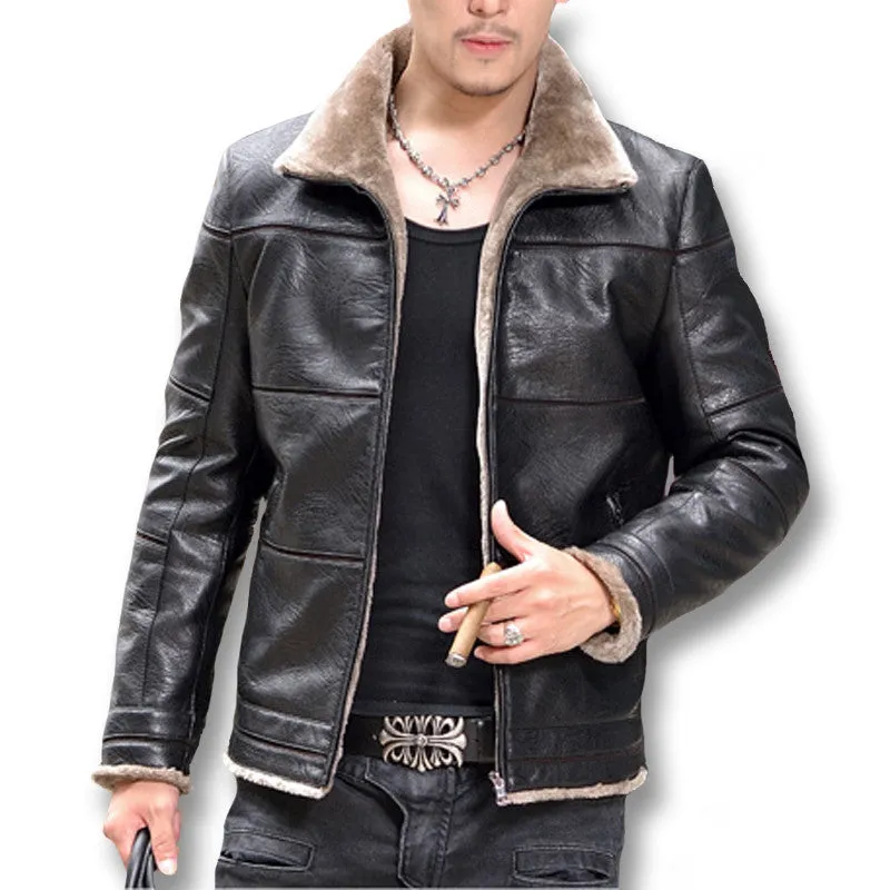 Giacca Pelle Uomo Jaqueta De Couro Masculina Jackets Coast Men's Casual Slim Fit Motorcycle Leather Jackets SM6