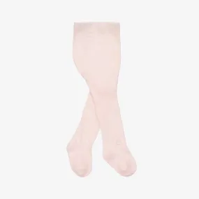 Girls Pink Cotton Tights