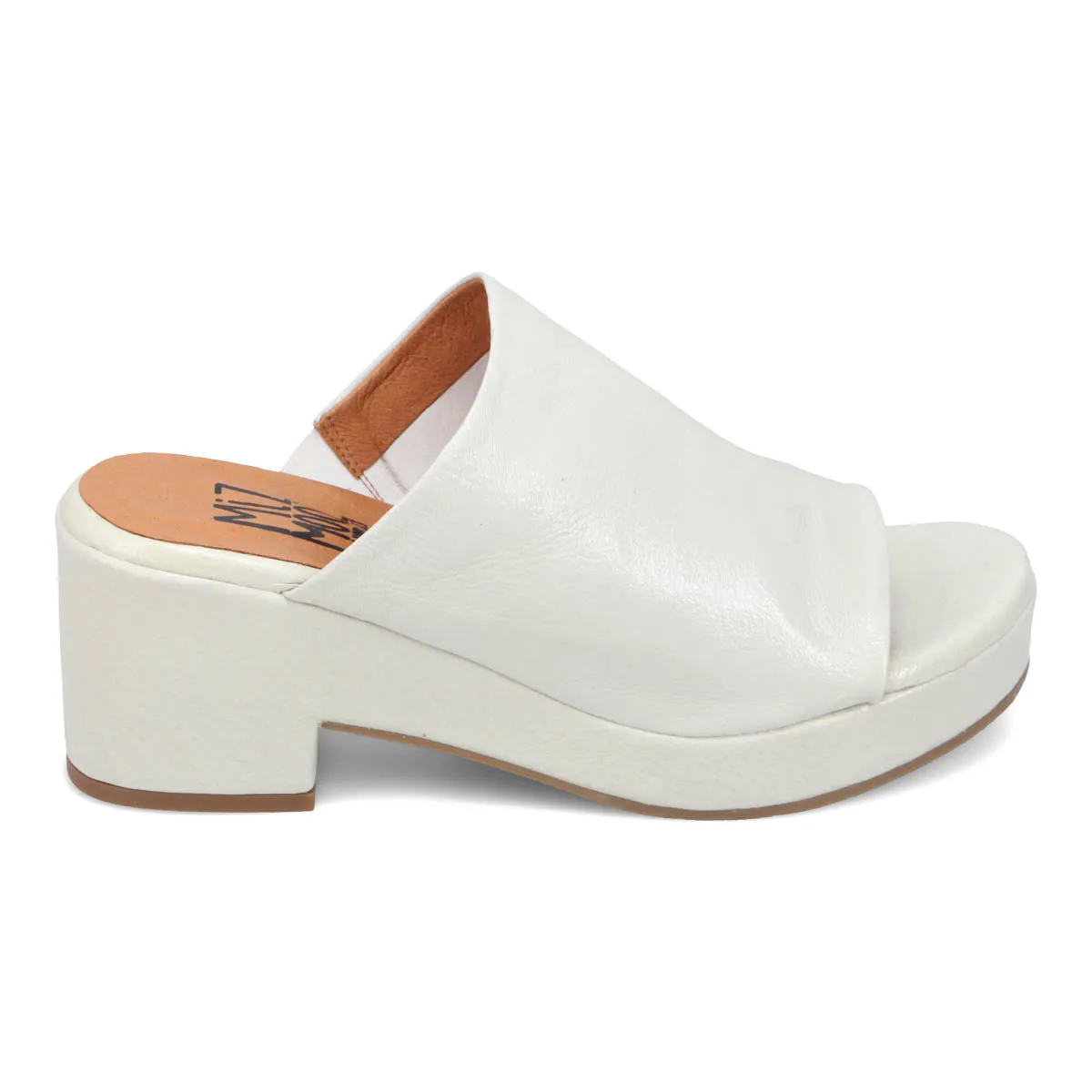 Gwen Patent Heeled Slide