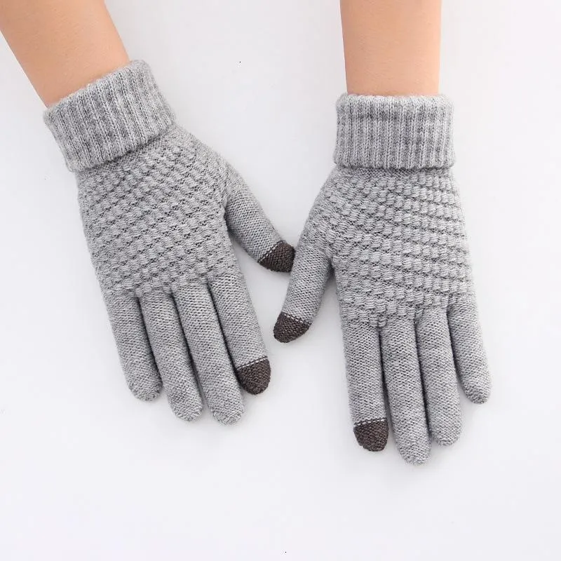 Hiver Femme Women's Winter Black Touch Screen Guantes Gloves Handschoenen