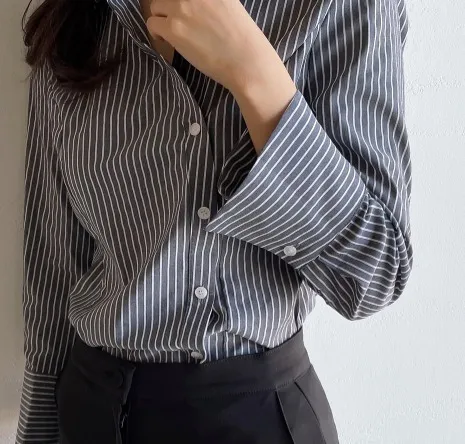 I AM MARI  |Long Sleeves Office Style Elegant Style Shirts & Blouses