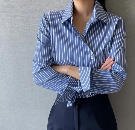 I AM MARI  |Long Sleeves Office Style Elegant Style Shirts & Blouses