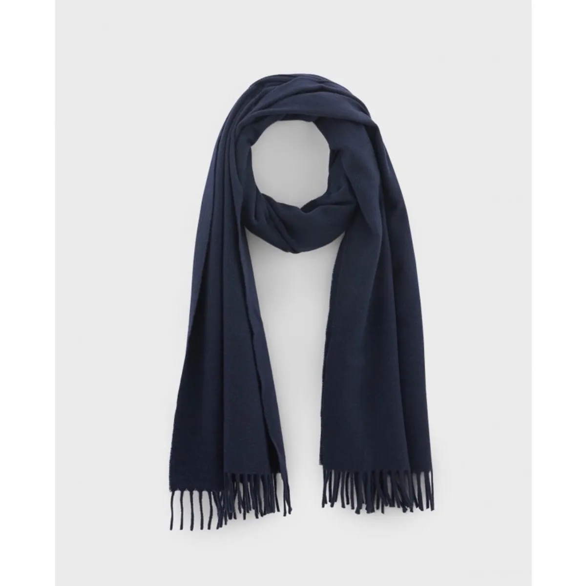 Italian Cashmere Scarf - Navy