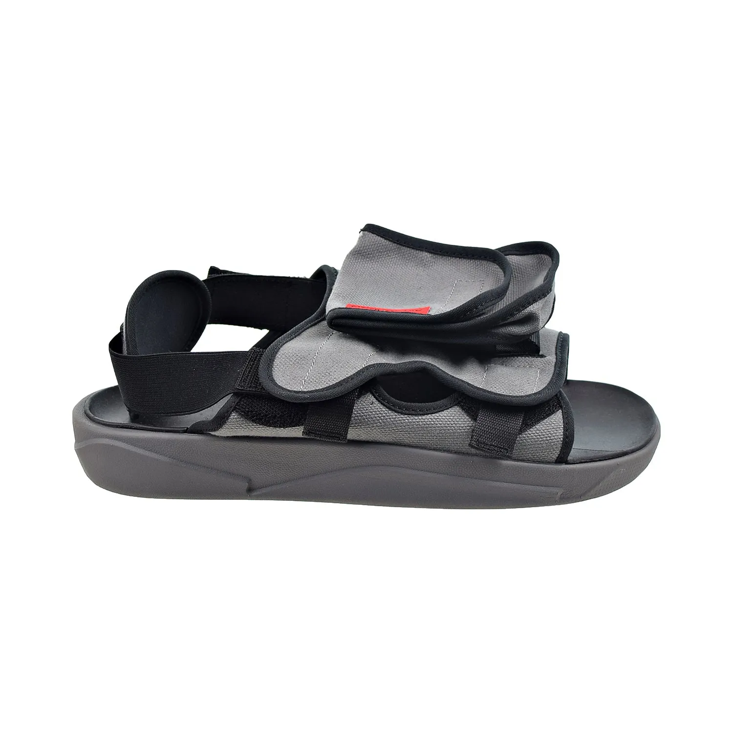 Jordan LS Men's Slide Sandals Smoke Grey-University Red