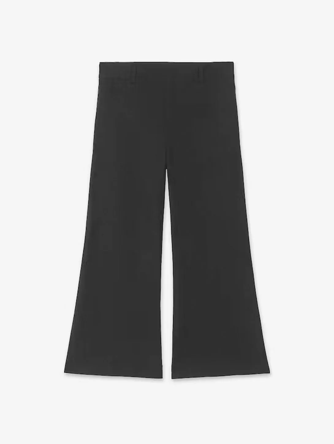 Le Crop Palazzo Trouser - Noir