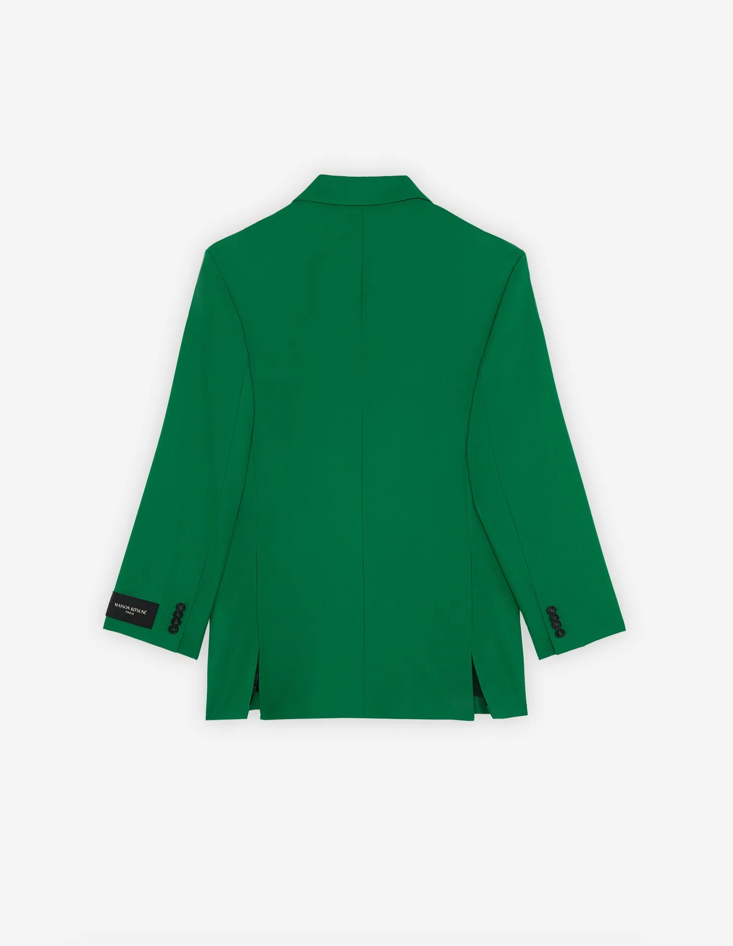 MAISON KITSUN TWO BUTTONS JACKET DEEP GREEN