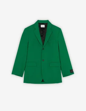 MAISON KITSUN TWO BUTTONS JACKET DEEP GREEN