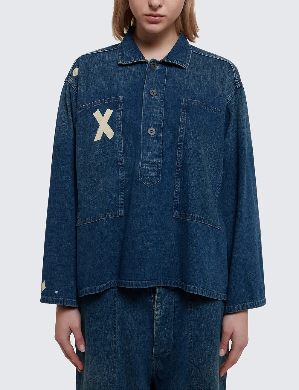 Maison Margiela  |Casual Style Unisex Denim Long Sleeves Cotton Logo