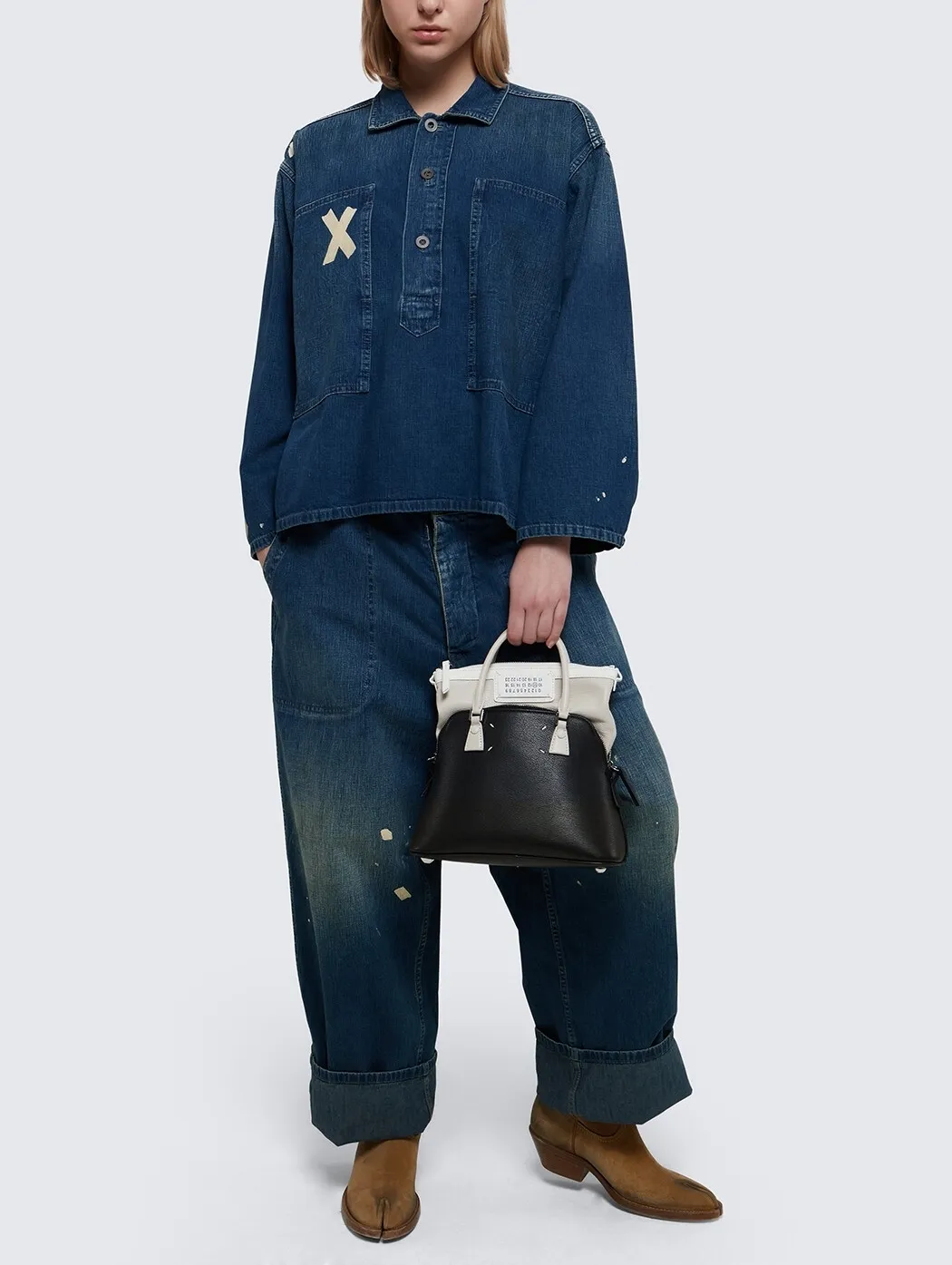 Maison Margiela  |Casual Style Unisex Denim Long Sleeves Cotton Logo