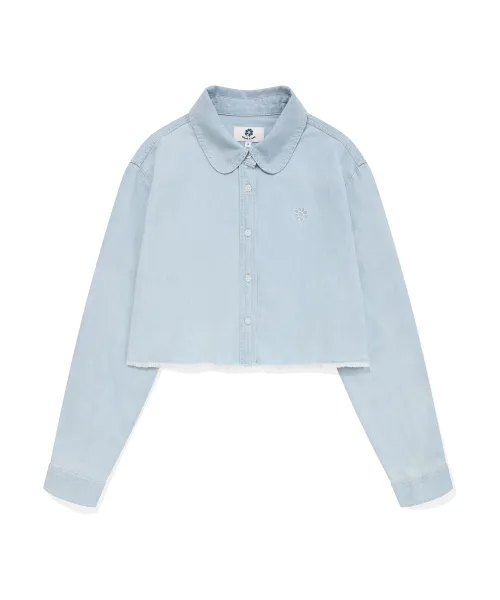 Mark Gonzales  |[WHAT IT ISNT]★FLORY EMBROIDERY DENIM LONG SLEEVE SHIRT