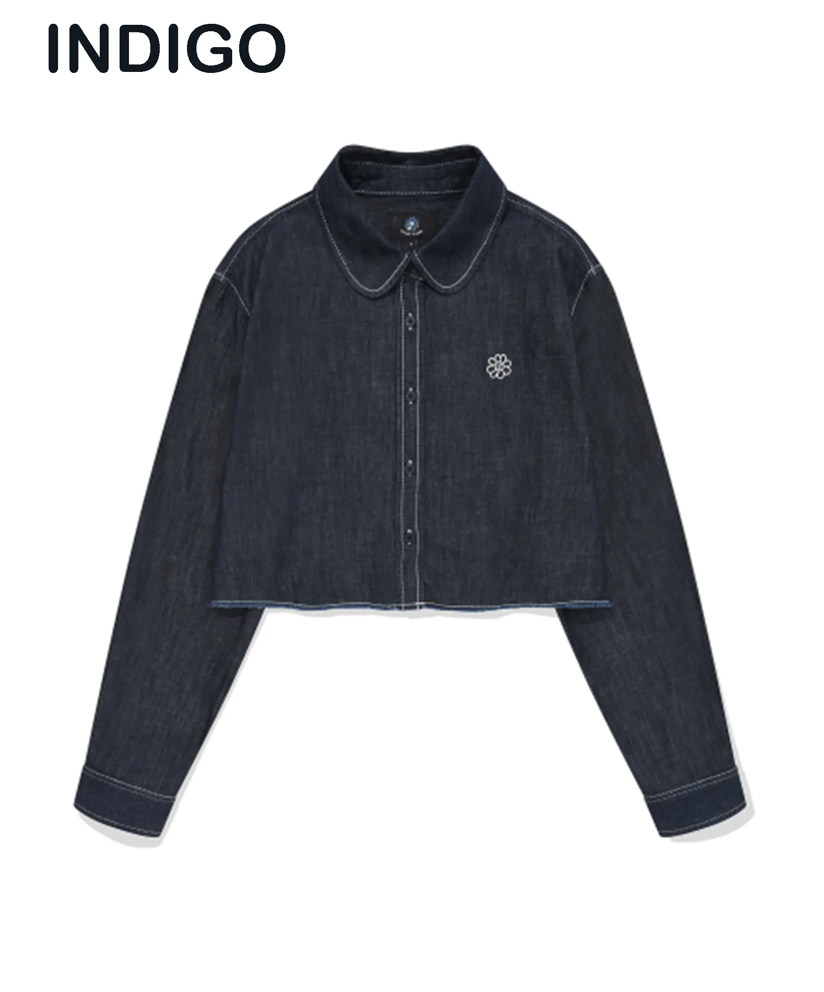 Mark Gonzales  |[WHAT IT ISNT]★FLORY EMBROIDERY DENIM LONG SLEEVE SHIRT