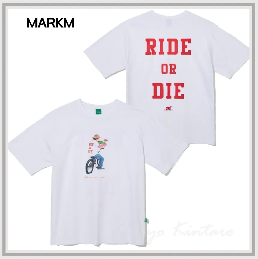 MARKM  |Unisex Street Style Short Sleeves Logo T-Shirts