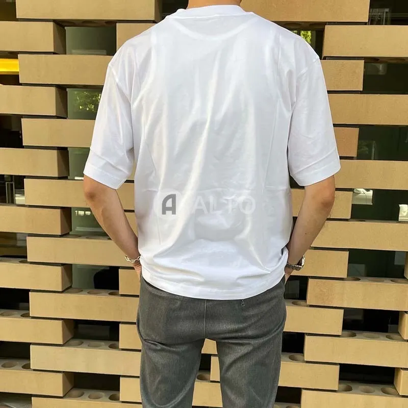 MARNI  |Crew Neck Plain Cotton Short Sleeves Logo Designers