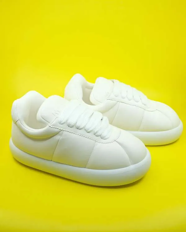 Marni Leather Big Foot 2.0 Padded Sneaker - White