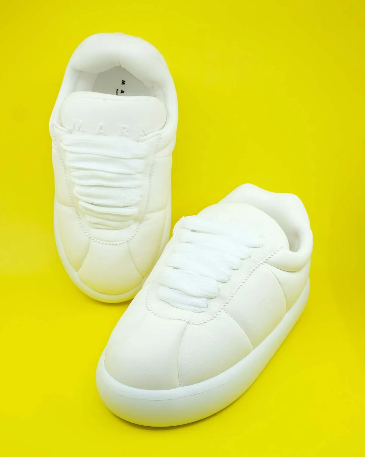 Marni Leather Big Foot 2.0 Padded Sneaker - White