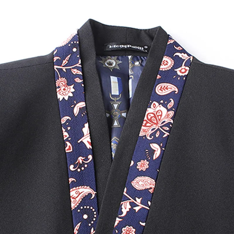 Men Floral SM6azers and Jackets Men's Casual Slim Fit Long Sleeved Men Dress Suits Cardigans SM6azers SM6