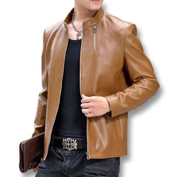 Men Jackets Coats Giacca Pelle Uomo Jaqueta De Couro Masculina Men's Casual Slim Fit Motorcycle Leather Jackets Men SM6