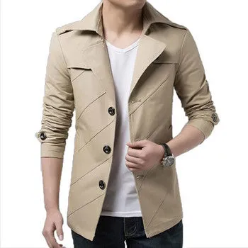 Men Large Size Jackets and Coats Men's Casual Slim Fit Parkas Overcoats Windbreakers Jackets SM6